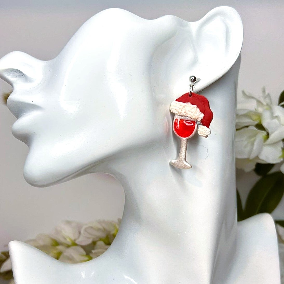 Festive sip hangende oorbellen