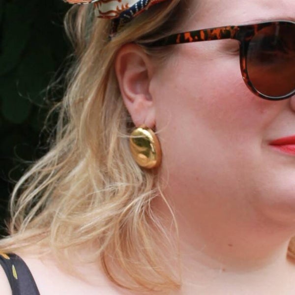 Solar glow stainless steel oorbellen