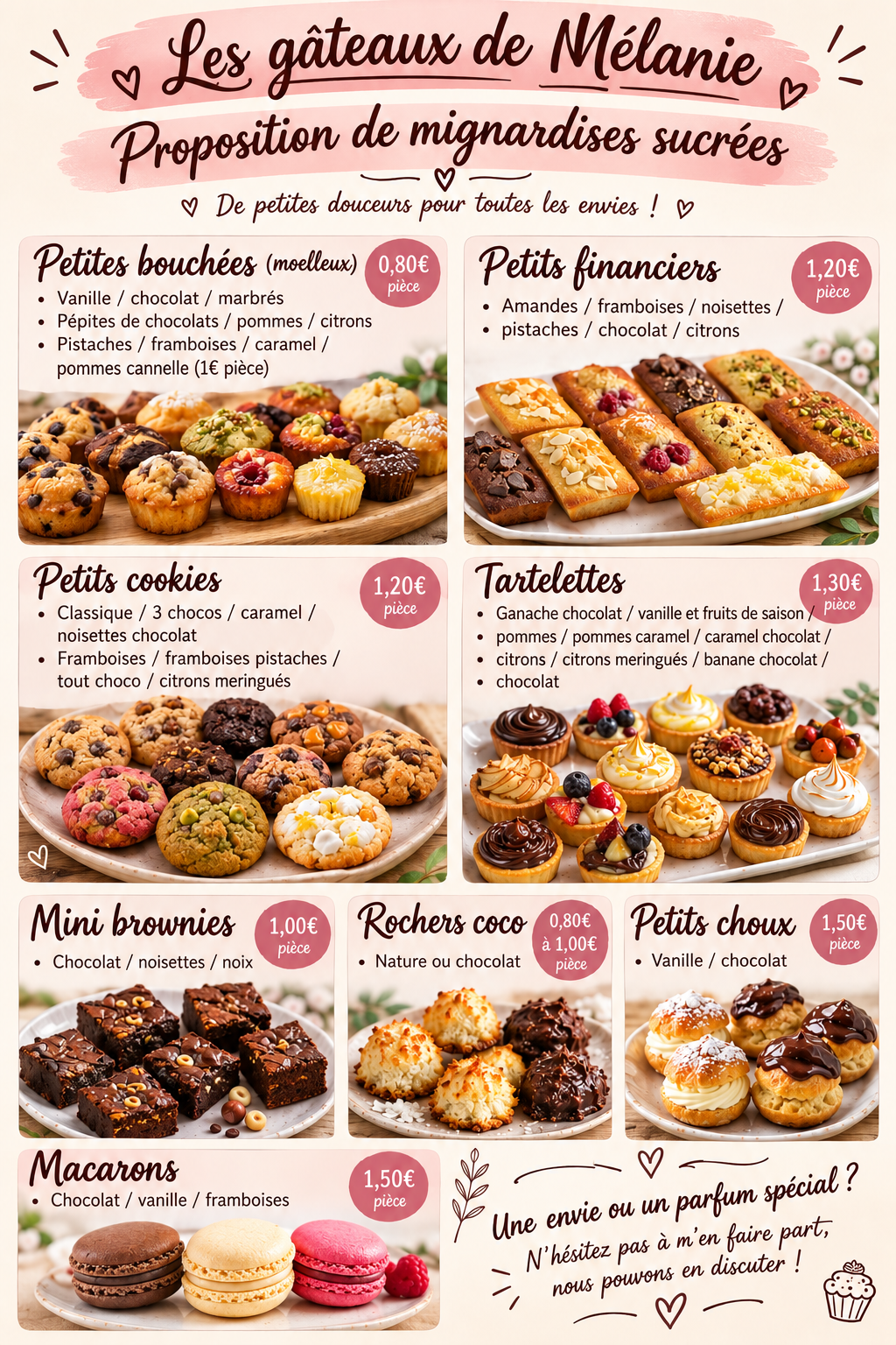 Mignardises et Gâteaux d'événements