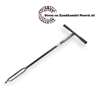 Grondboor 8 cm. met gedraaide punt, verlengbaar