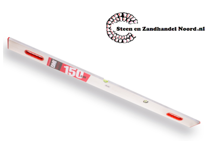 BMI Afreilat - Strijklat 150cm met 2 libellen en 2 handgrepen.