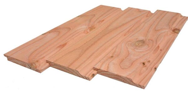 Halfhoutsrabat 1,8x14,5 cm Douglas gedroogd-geschaafd, zichtzijde fijnbezaagd (diverse lengtes)