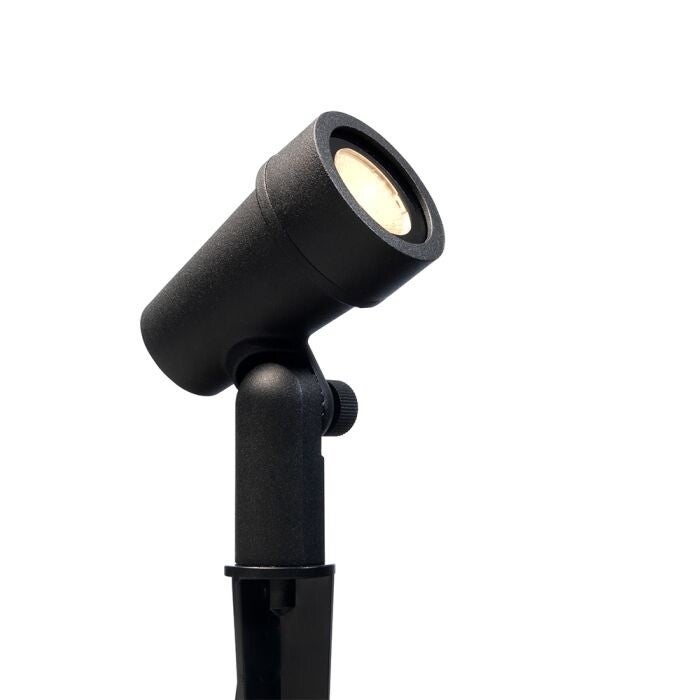 Mafra | prikspot | rechte kap zwart | warmwit | OutdoorPro+ | 12 volt
