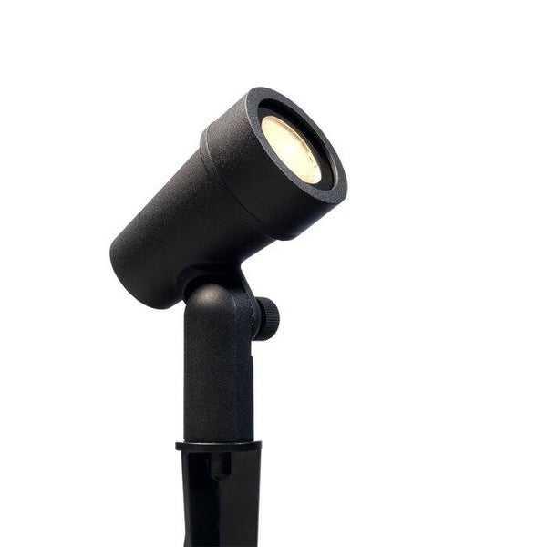 Mafra | prikspot | rechte kap zwart | warmwit | OutdoorPro+ | 12 volt