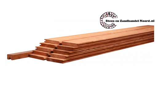 Betowood scherm douglas inclusief afdekkap 187 x 224 cm, kleurloos geïmpregneerd.