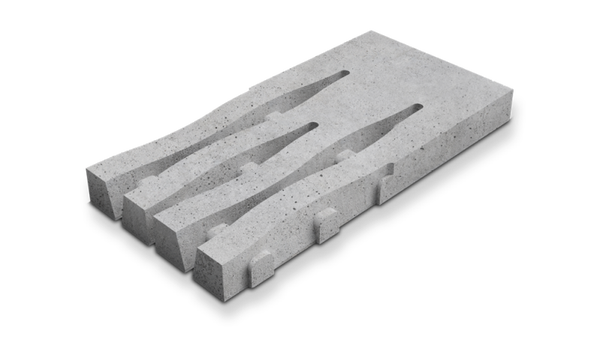 Deer Concrete Grid Beach Border Width 125x62,5x12