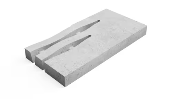 Deer Concrete Grid Beach Corner R 125x62,5x12