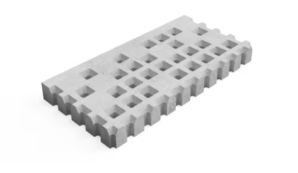 Deer Concrete Grid Brutal Transition With 125x62,5x12