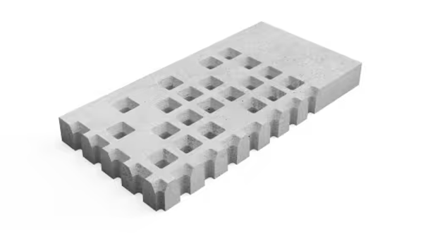Deer Concrete Grid Brutal Transition Border Width 1 125x62,5x12