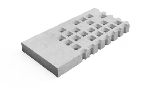 Deer Concrete Grid Brutal Transition Border L 2 125x62,5x12
