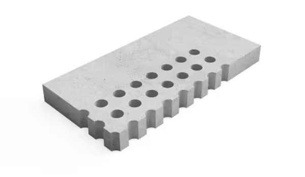 Deer Concrete Grid Halftone Border Corner R 125x62,5x12