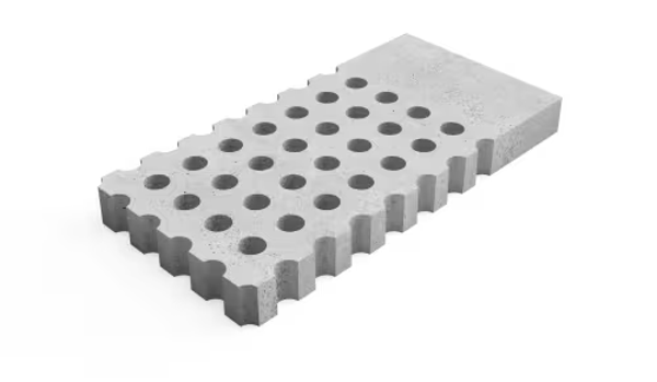 Deer Concrete Grid Halftone Border Width 125x62,5x12