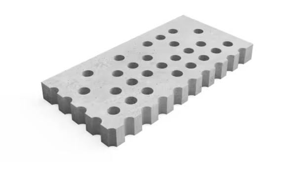 Deer Concrete Grid Halftone Transition Corner R 125x62,5x12