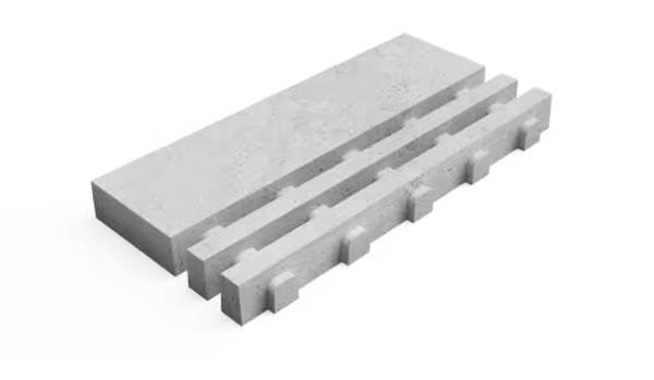 Deer Concrete Grid Straight Border Length 125x62,5x12