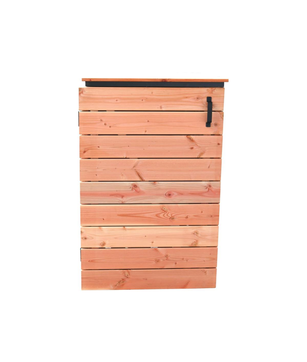 Douglas containerkast enkel op zwart frame 118 x 77 x 85 cm, onbehandeld