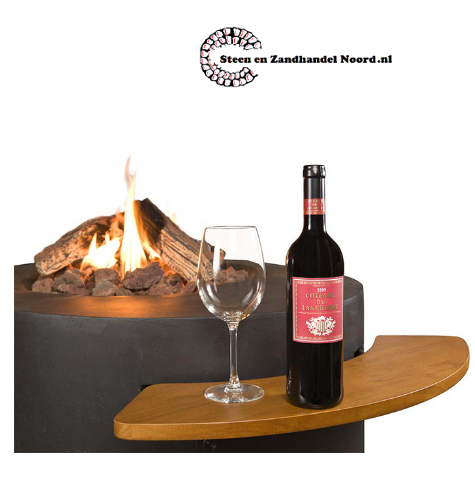 Houten Side Table Rond/Ovaal