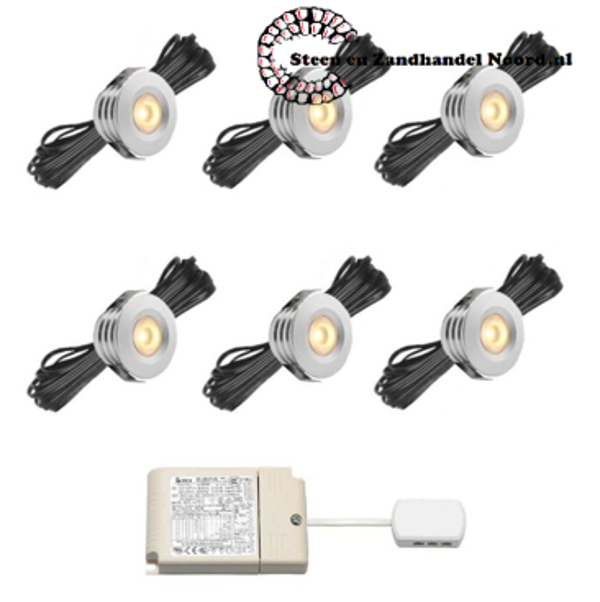 Cree LED veranda inbouwspot Pals io | warmwit | set van 6, 8, 10 of 12 stuks