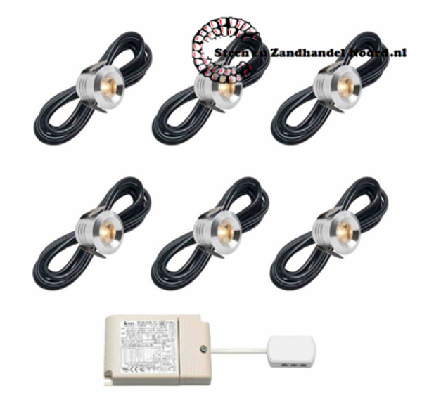 Cree LED veranda inbouwspot Marbella io | warmwit | set van 6, 8, 10 of 12 stuks