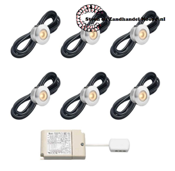 Cree LED veranda inbouwspot Aragon io | warmwit | set van 6, 8, 10 of 12 stuks