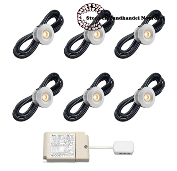 Cree LED veranda inbouwspot Sevilla io | warmwit | set van 6, 8, 10 of 12 stuks