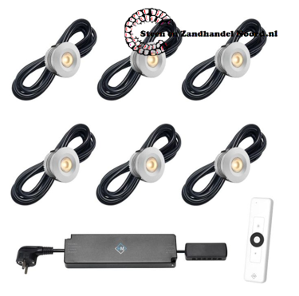 Cree LED veranda inbouwspot Sevilla ab | warmwit | set van 6, 8, 10 of 12 stuks