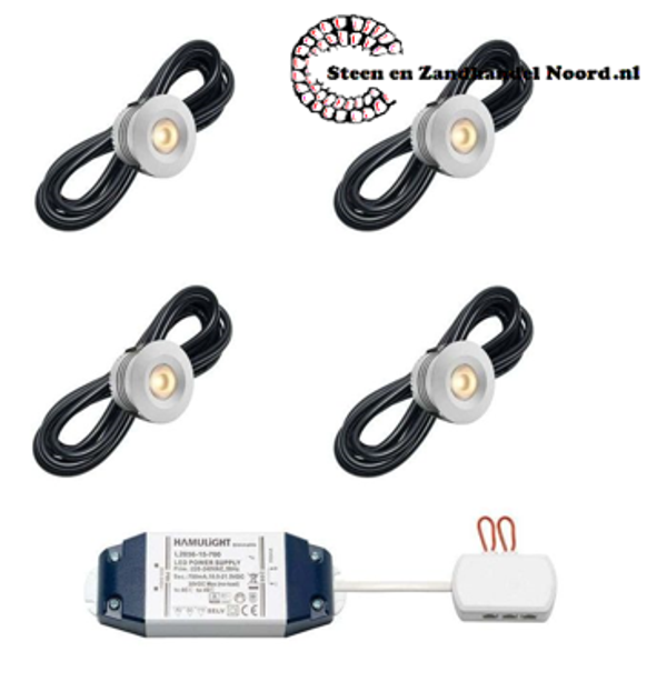 Cree LED inbouwspot Sevilla bas | warmwit | set van 4, 6, 8, 10 of 12 stuks