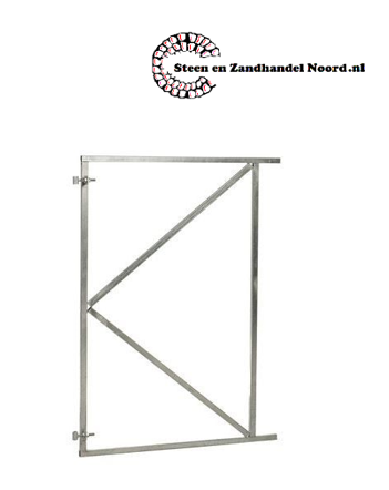 Stalen Poortframe Verstelbaar Vuurverzinkt (diverse afmetingen)