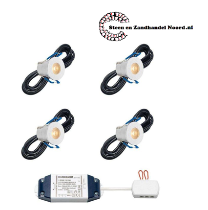 Cree LED inbouwspot Valencia bas | warmwit | set van 4, 6, 8, 10 of 12 stuks
