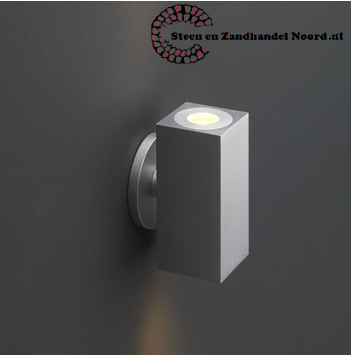 Cree LED wandlamp Lamego | warmwit | vierkant | 2 x 1,5 watt | up & down | wit