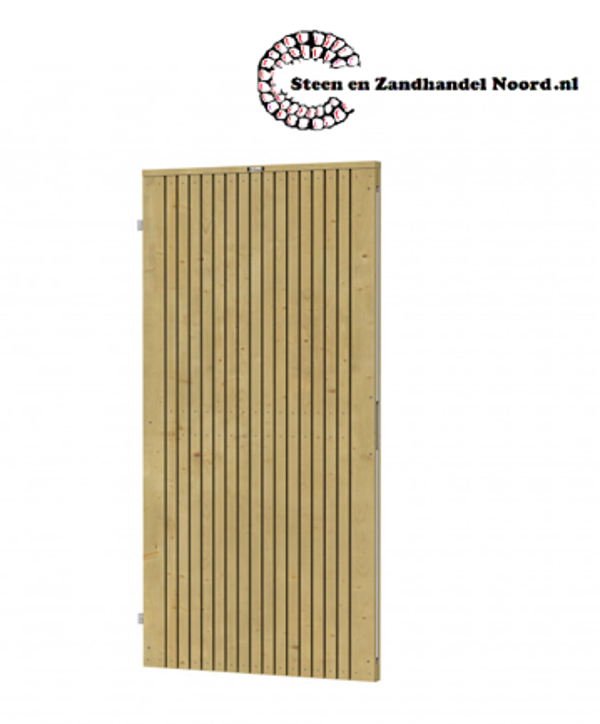 Tuindeur verticaal Elan 100 Excellent op verstelbaar stalen frame, 99 x 190