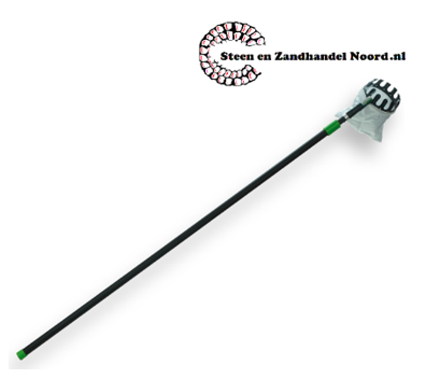 Freund Fruitplukker met telescoopsteel, ingeschoven lengte 1,65 meter, uitgeschoven lengte 3 meter. Maximale werkhoogte 5 meter
