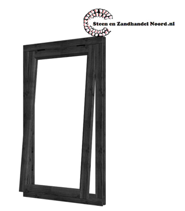 Steel Look uitzetraam 674x1296mm+kozijn:808x1430mm