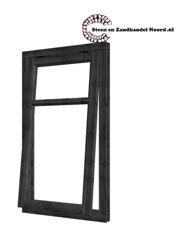 Steel Look uitzetraam - raam:674x1296mm+kozijn:808x1430mm