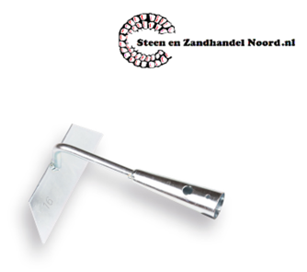 Hak 16 cm. VERZINKT, zonder steel
