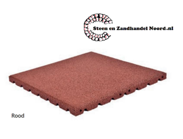 Rubbertegel Rood (diverse afmetingen)