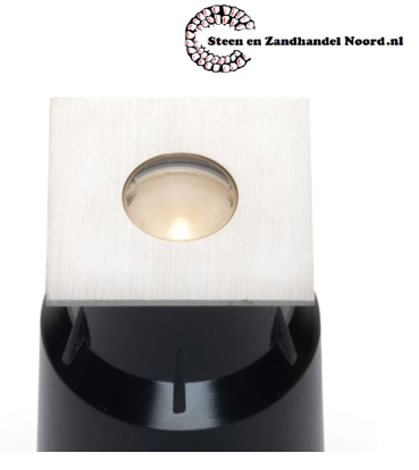 LED grondspot Moura | warmwit | 3 watt | vierkant