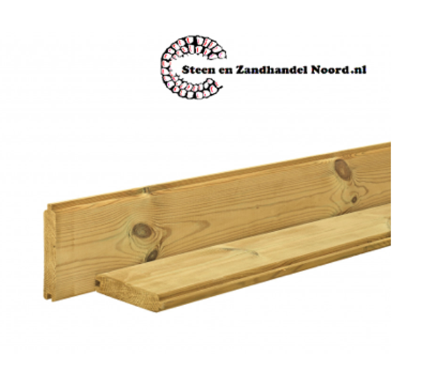 Profielafdekplank Grenen