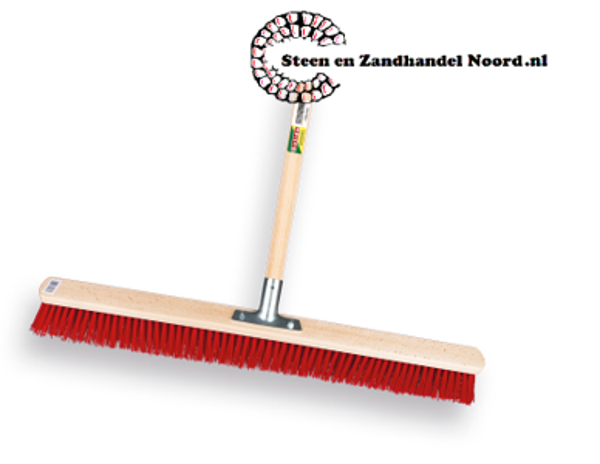 Stalbezem PPN 80 cm met stokhouder met IKAPE steel 150 x 2,8 cm