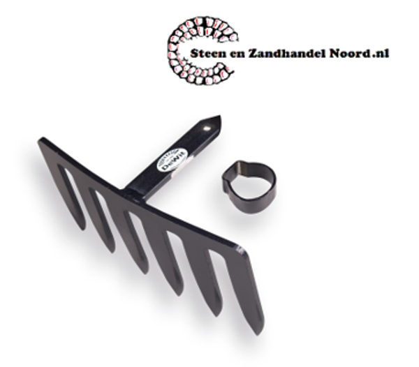 Sloothekkel DE WIT 6 tands met ring, zonder steel