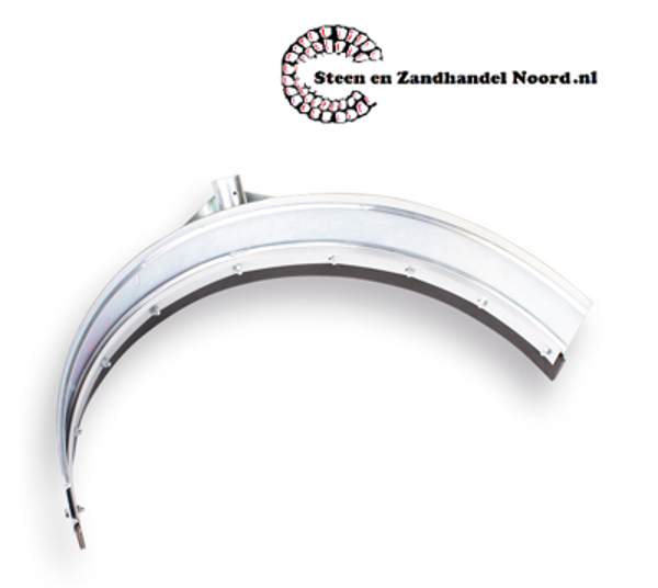 Mestschuiver gebogen PROLINE 89 cm. zonder steel. Steelgat 32mm