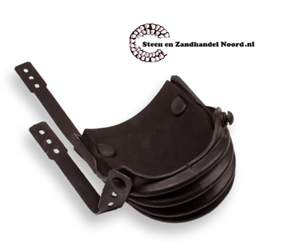 Kniebeschermers LABORA Harmonica LANG met 4 vouwen. 1 paar. Reach compliant rubber. CE keurmerk