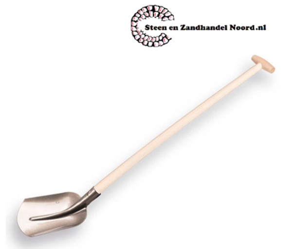 ACTIE Schepbats 3/4 0 met essen PE Import batsesteel 130 cm. gebogen.