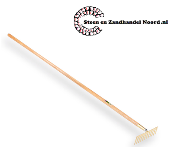 Tuinhark - Asfalthark OFFNER, 12 tanden, RECHT, met essen steel 170 x 2,9 cm