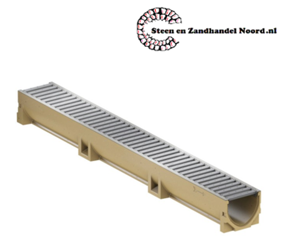 Euroline goot +verzinkt stalen sleufrooster 100cm