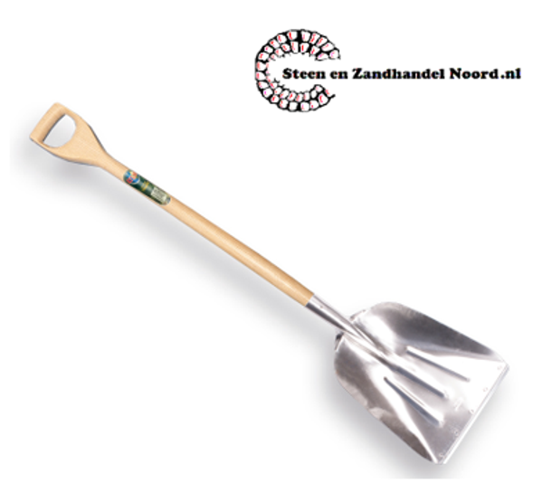 Graanschop Aluminium OFFNER met strip en Houten Atlas D-steel 95 cm. gebogen