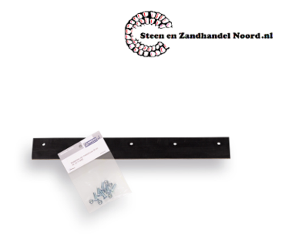 Rubberen strip voor mestschuiver 40 cm art.928040, inclusief bouten en moeren