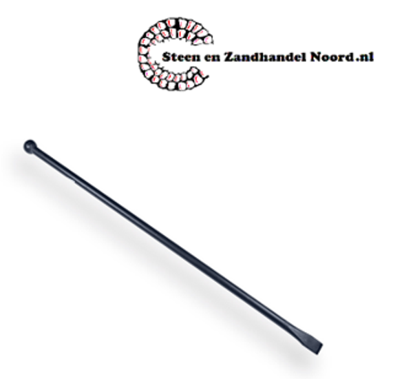 Stootijzer 1200 x 28 rond model met platte bek