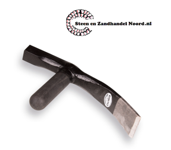 Straathamer 7 cm. met fiberglassteel, model BRABANT, korte bles 17,5 cm
