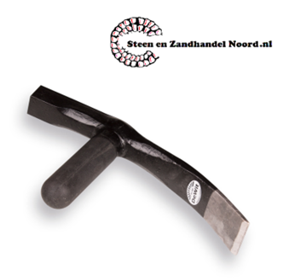 Straathamer 5 cm. met fiberglassteel, model BRABANT, korte bles 17,5 cm
