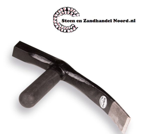 Straathamer 4 cm. met fiberglassteel.